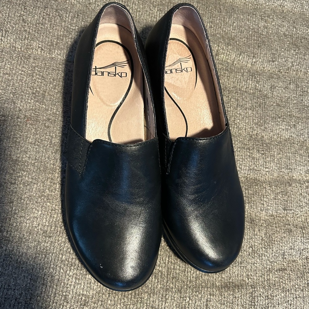Dansko Classic Black Slip-On Shoes